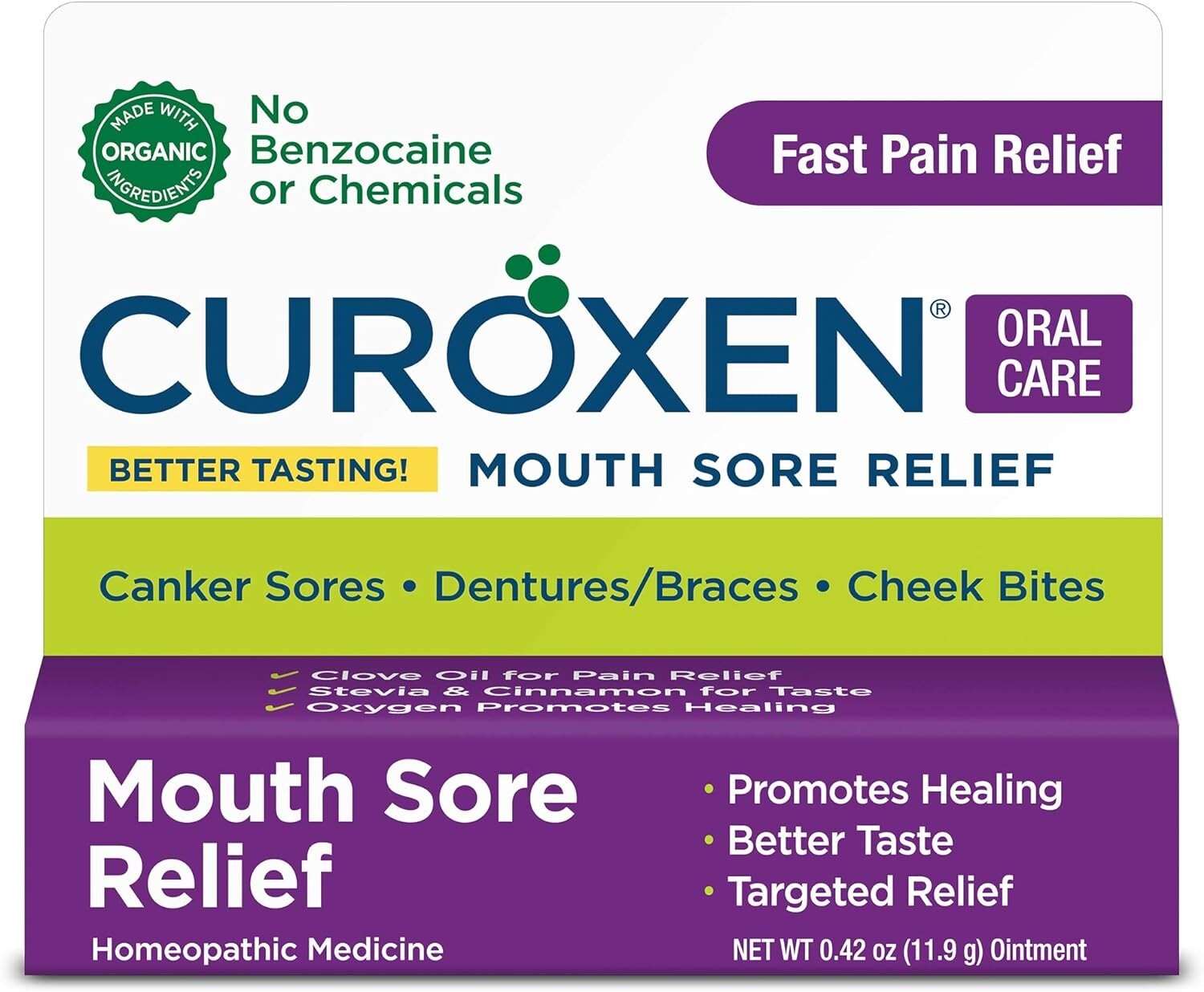 CUROXEN Mouth Sore Treatment, 0.42 oz | All-Natural & Organic Ingredients *NEW*