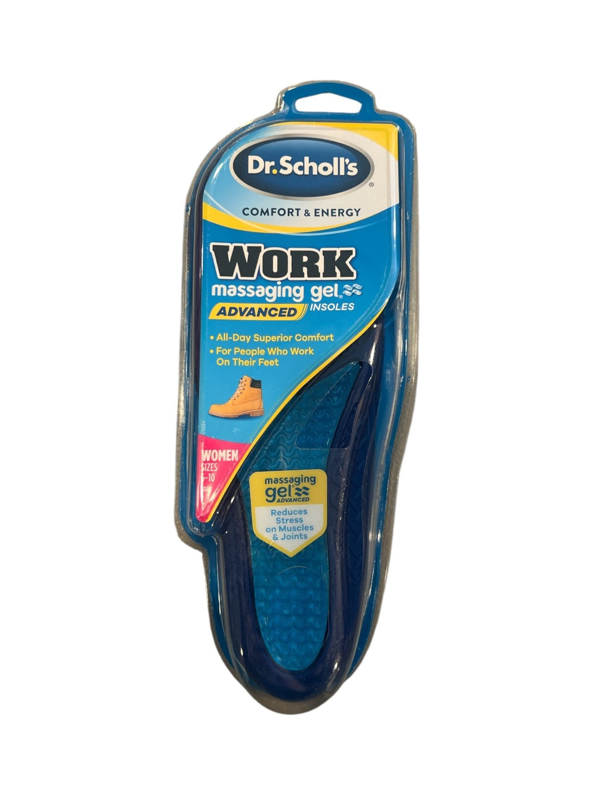 Dr. Scholl's Women Comfort & Energy Work Massaging Gel Insoles  (6-10 Size)