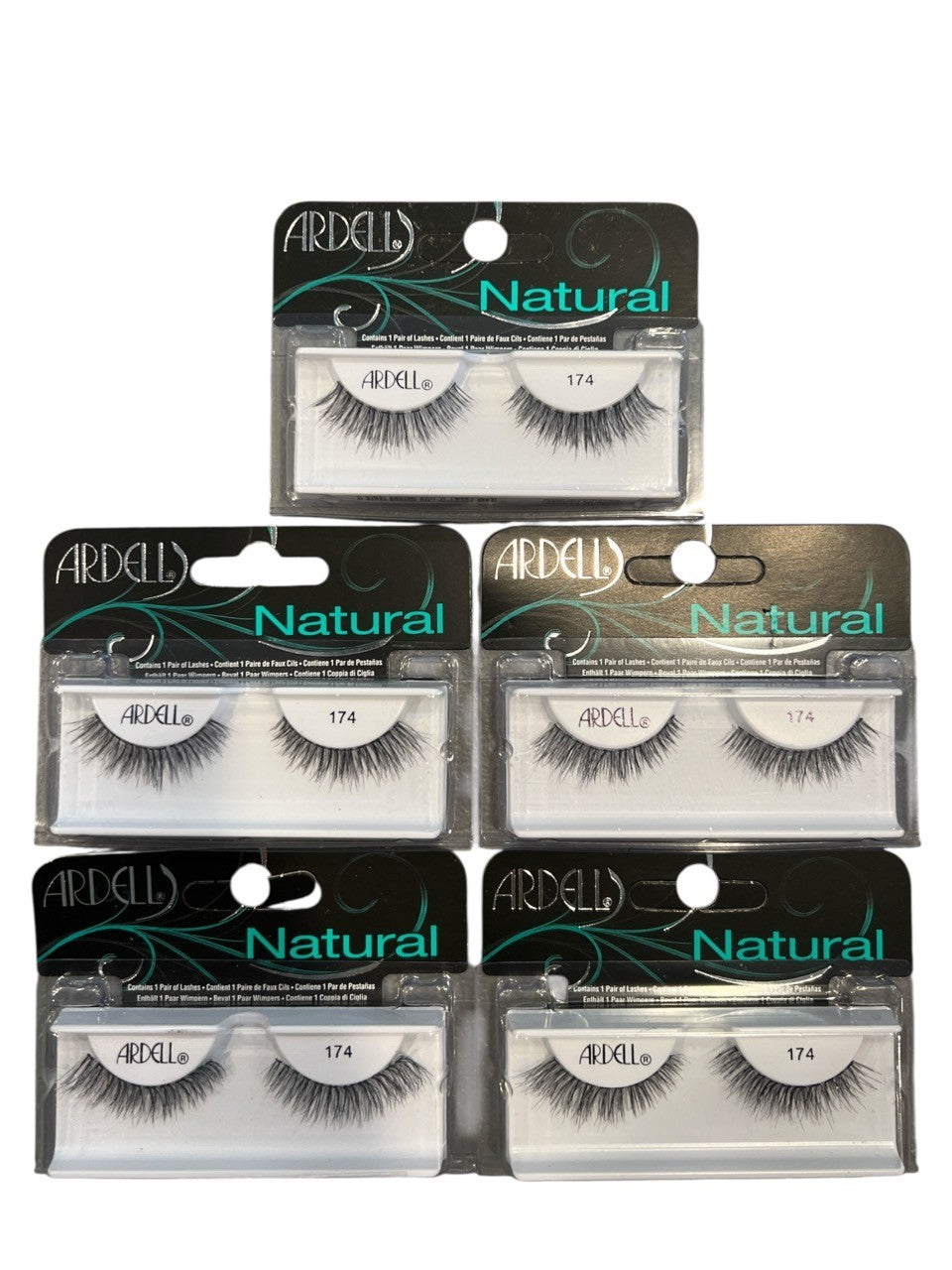 Pack of 5 - Ardell Natural False Eyelashes, # 174