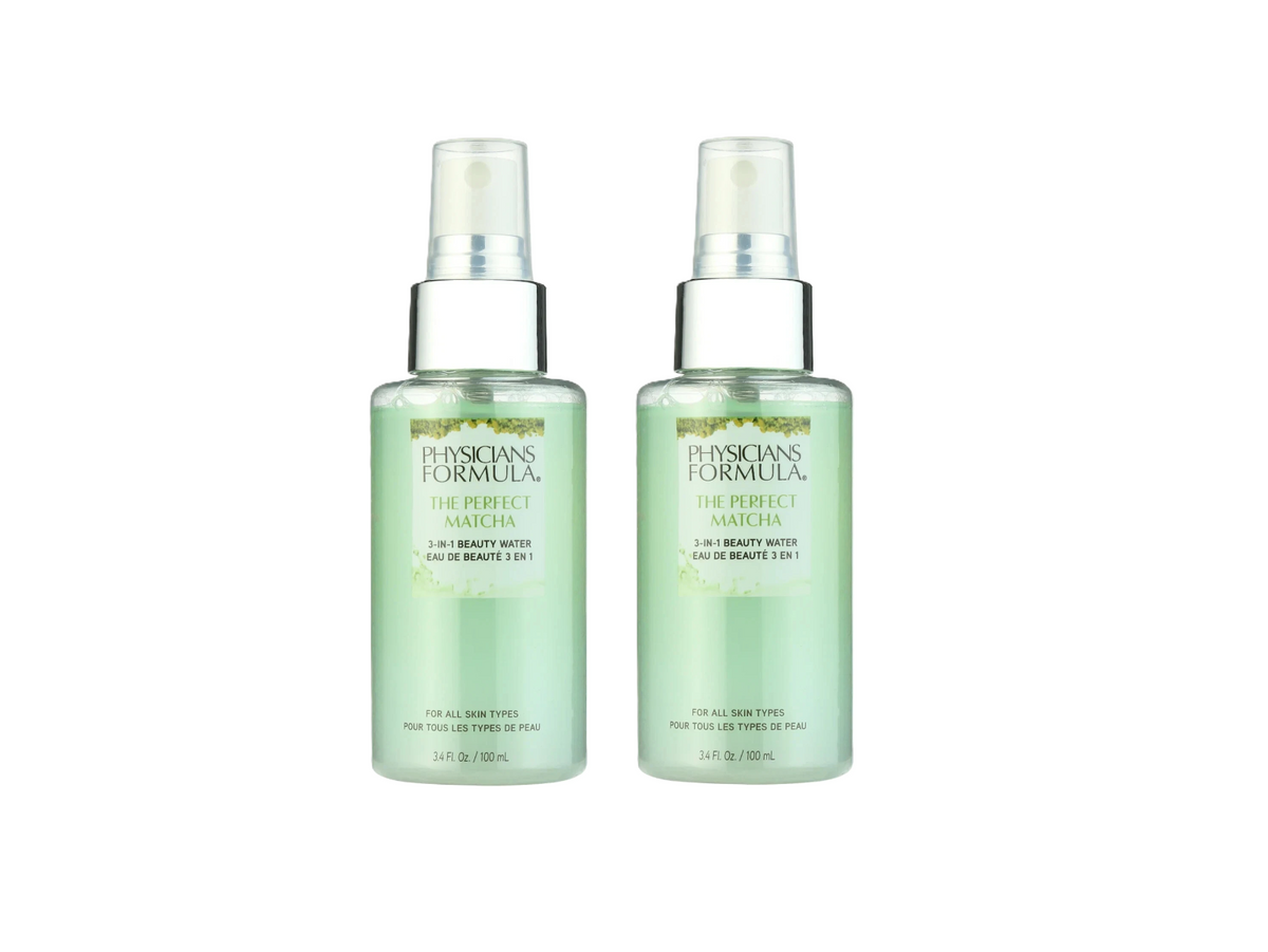 2 Pack Physicians Formula The Perfect Matcha 3-in-1 Beauty Water Tone, 3.4 fl oz