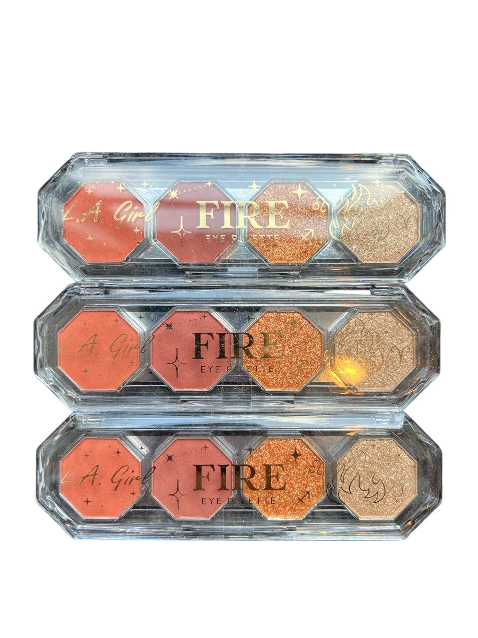 (3 Pack)  L.A. Girl 4 Play Eyeshadow Quad Palette, FIRE G97912