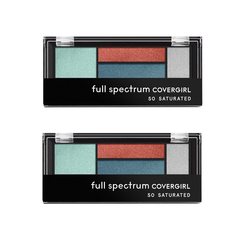 (2 Pack) CoverGirl Full Spectrum So Quad Saturated Eyeshadow Palette ~ "On Ice"