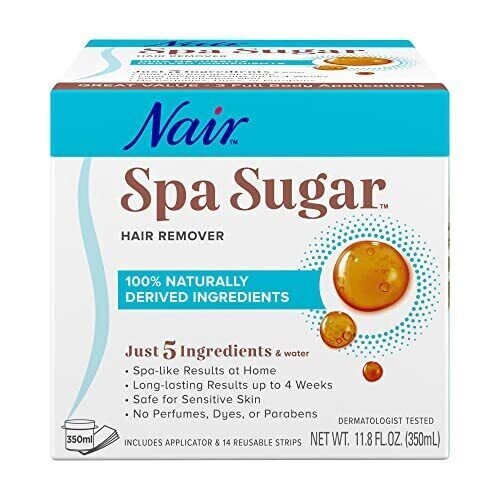 Nair Spa Sugar Hair Remover Kit, 3 Full Body Applications, 11.8 oz *NEW*