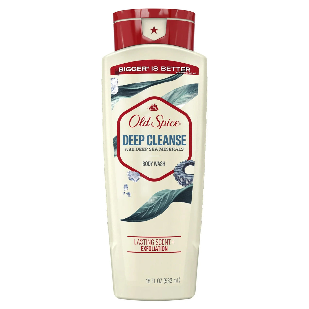 Old Spice Deep SCRUB  with Deep Sea Minerals Body Wash 16 Fl Oz *NEW*