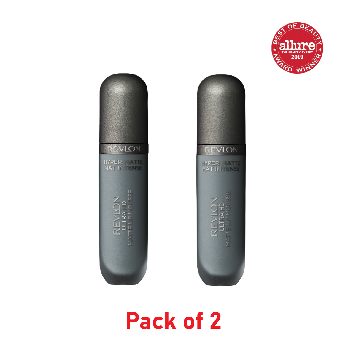 2 Pk - Ultra HD Lip Mousse Hyper Matte, Blue Oasis 0.2 Oz Creamy Liquid Lipstick