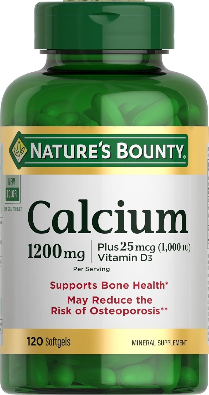Nature's Bounty Calcium Carbonate &amp; Vitamin D, Supports Immune &amp; Bone Health