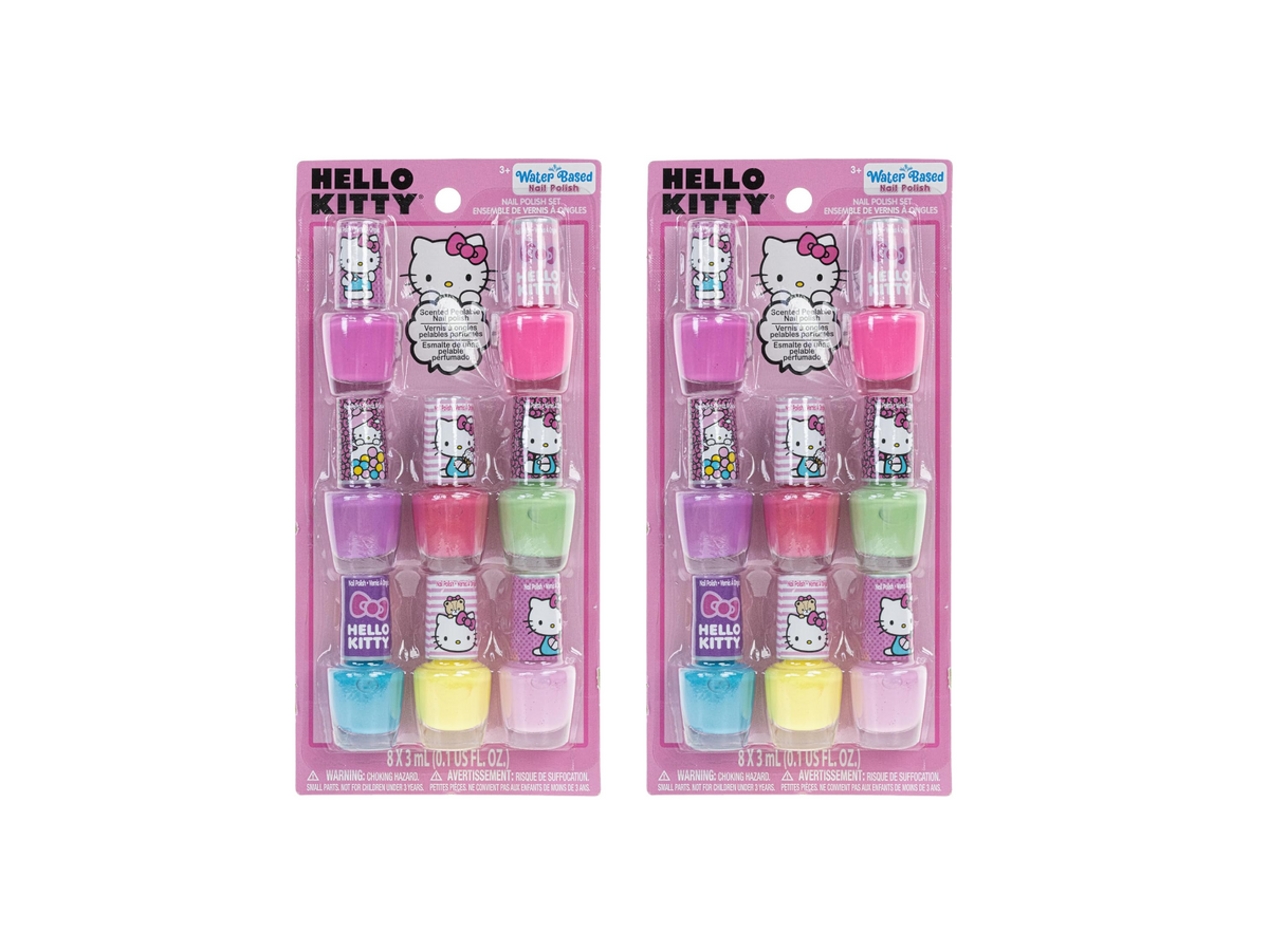 2 - Townley Girl Hello Kitty 8 Pack Nail Polish,Water-Based, Peel-Off Set