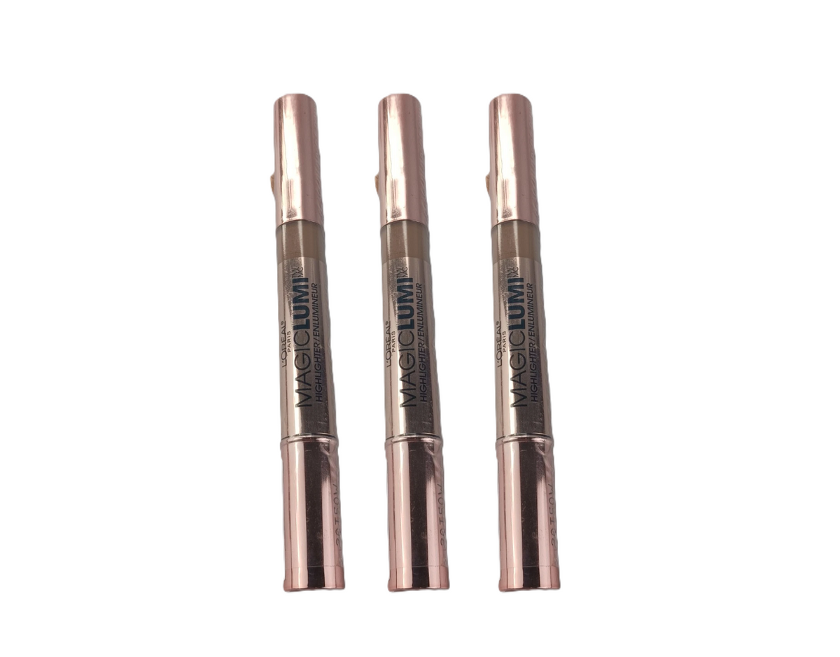 3 PACK L'OREAL MAGIC LUMI HIGHLIGHTER 866 DEEP
