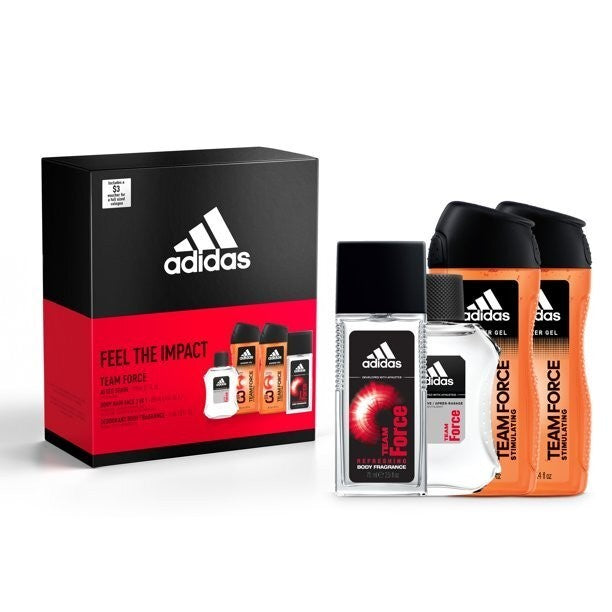 Adidas Team Force After Shave, 3 in 1 Shower Gel, & Fragrance Spray