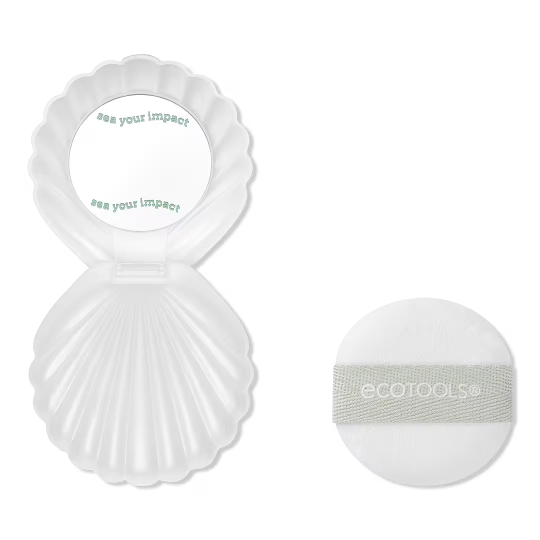 EcoTools Sea Gems Pearl Powder Puff + Travel Case *NEW*