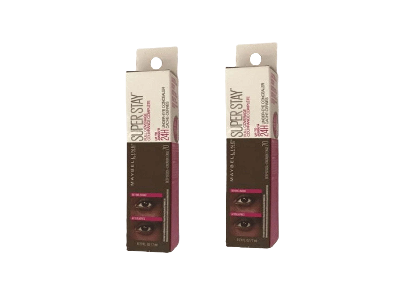 2-Maybelline Super Stay Full Coverage 24Hr Under Eye Concealer, 70 Deep Cocoa