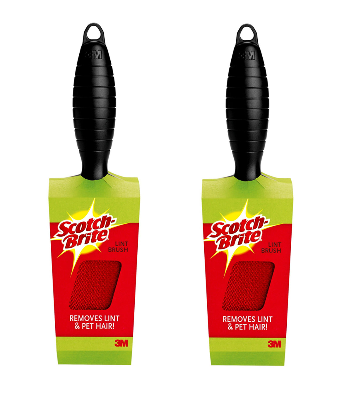 (2 Pack) Scotch Brite Lint Brush, Removes Lint and Pet Hair on Clothing