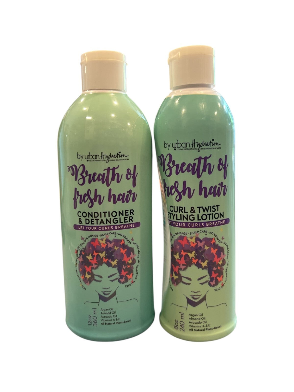 Urban Hydration Breath of Fresh Hair - Styling Lotion, 8oz & Conditioner 12oz