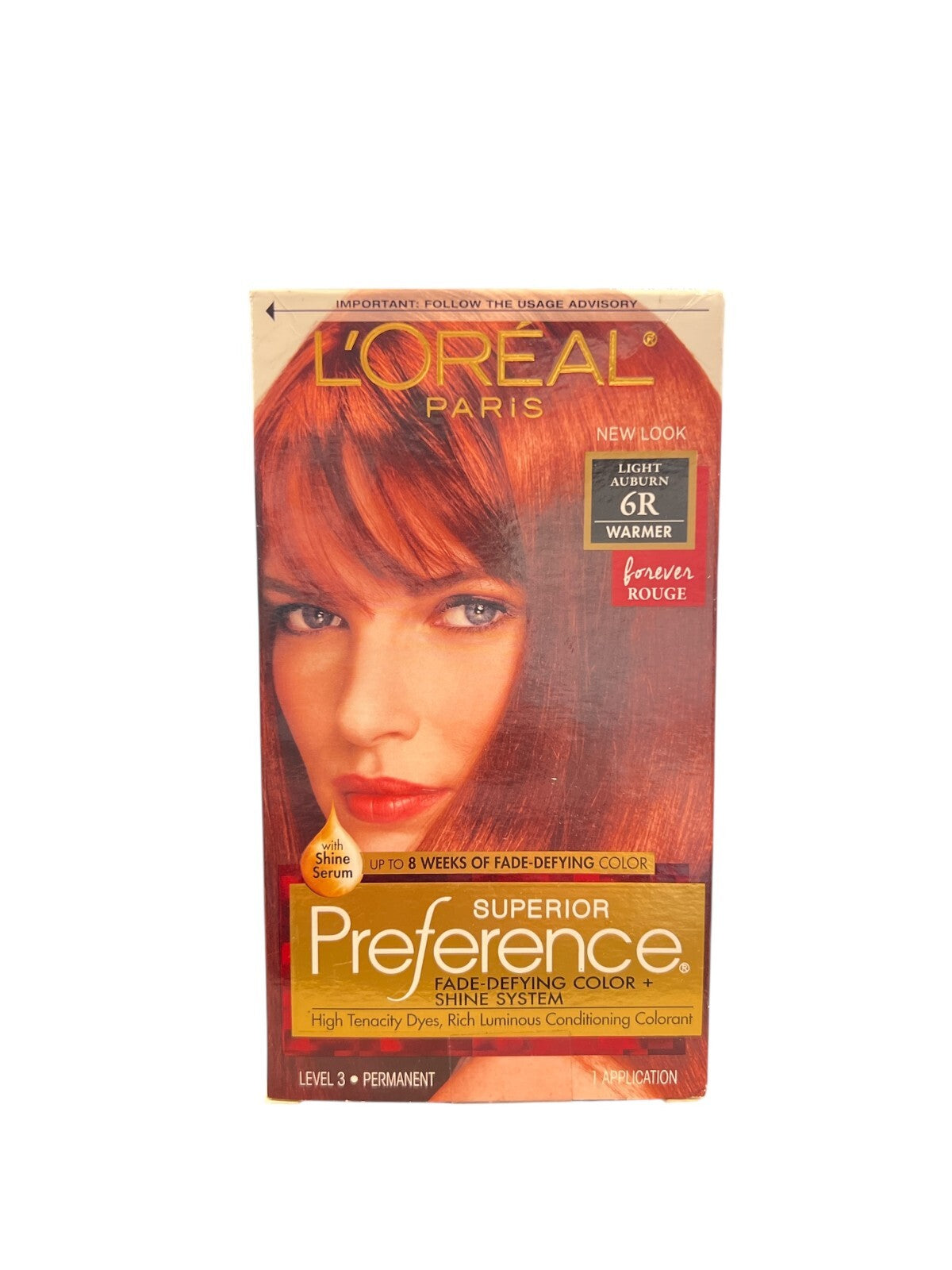 L'oreal Superior Preference Fade Defying Color + Shine 6R Light Auburn Warmer