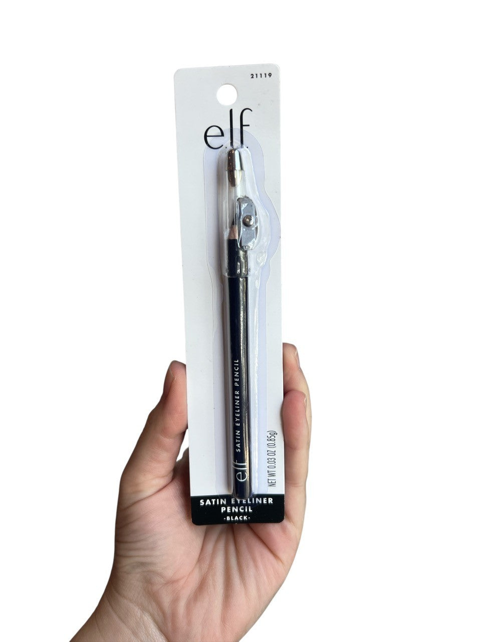 e.l.f. Satin Eyeliner Pencil with Built In Sharpener #21119 Black. New Sealed...