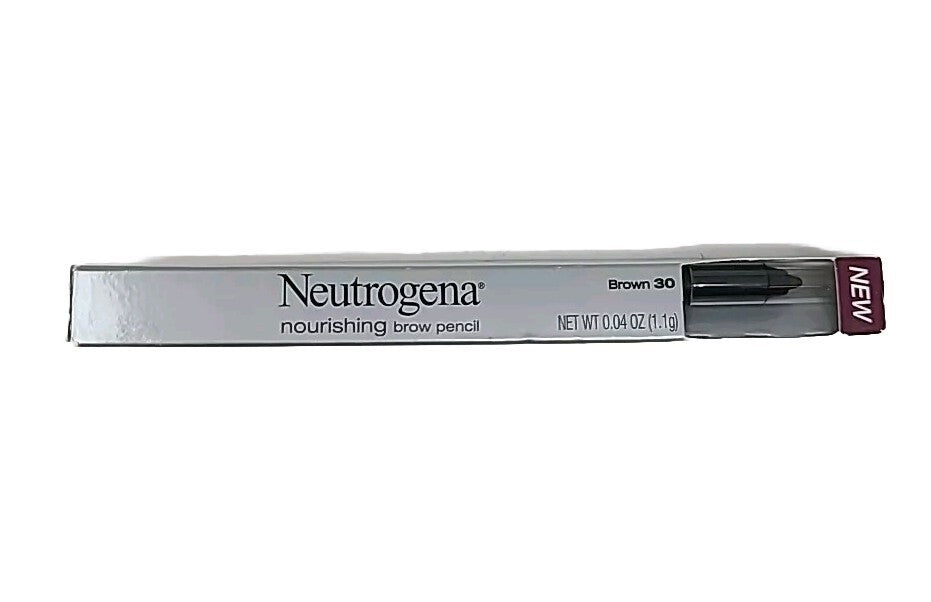 Neutrogena Nourishing Eyebrow Pencil and Brush, Brown 30, 0.04 oz