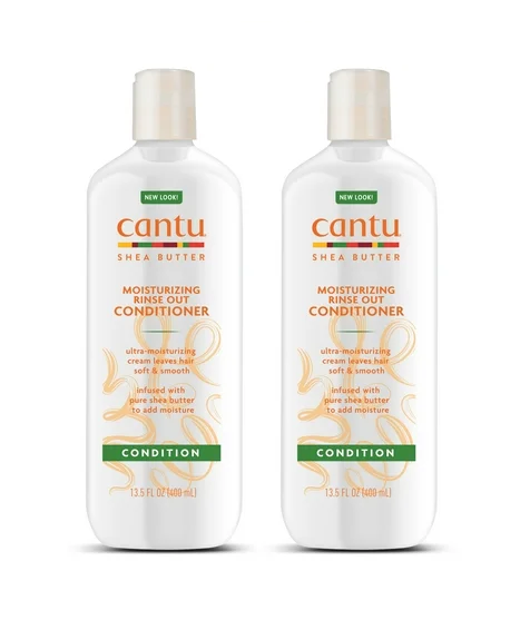 (Lot of 2) Shea Butter Moisturizing Rinse Out Conditioner by Cantu - 13.5 oz