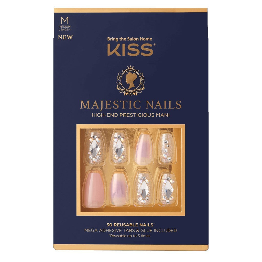 Kiss Majestic Nails-In a Crown-High-End Prestigious Mani Medium Length