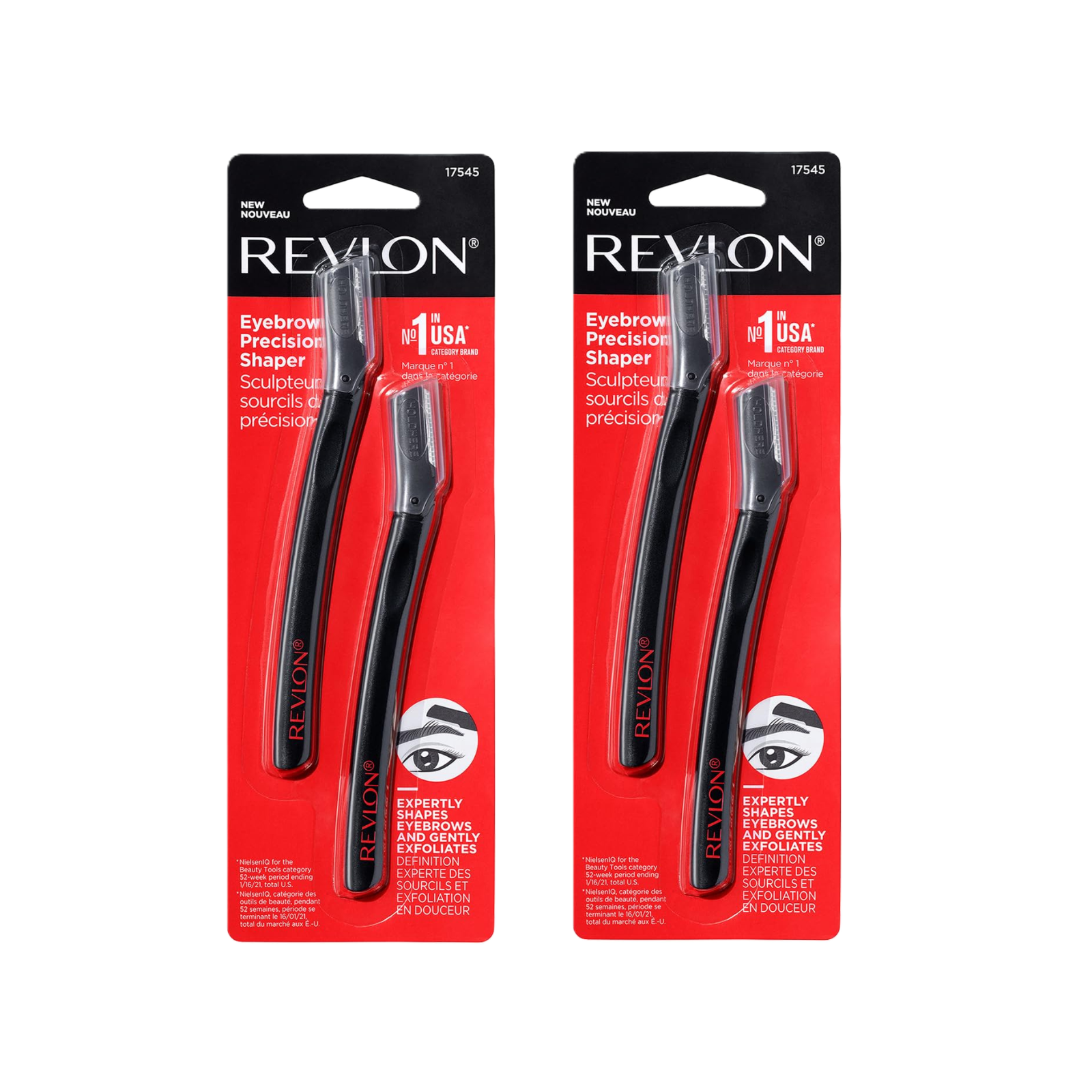 2 Pack of Revlon Eyebrow Precision Shaper, 2 Ct each