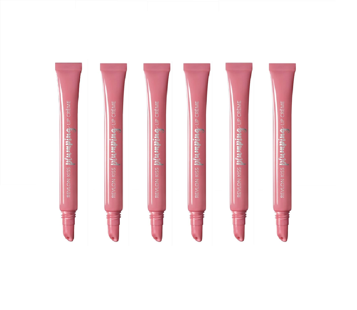 Pack of 6 Revlon Kiss Plumping Lip Creme, Peony Buff - #530