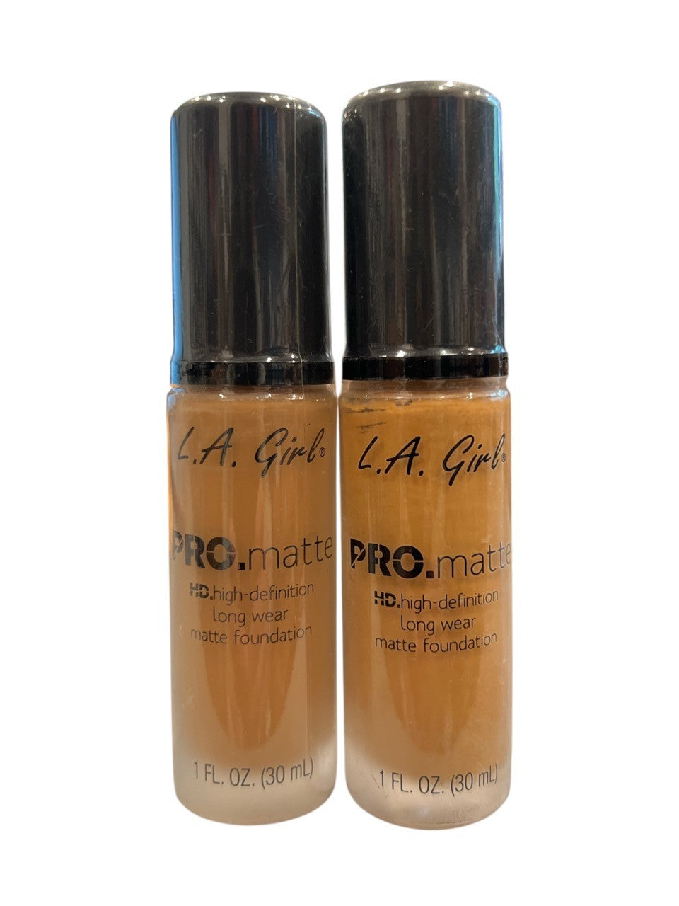 Pack of 2 - LA Girls Pro Matte Long Wear Liquid Foundation Caramel 1oz