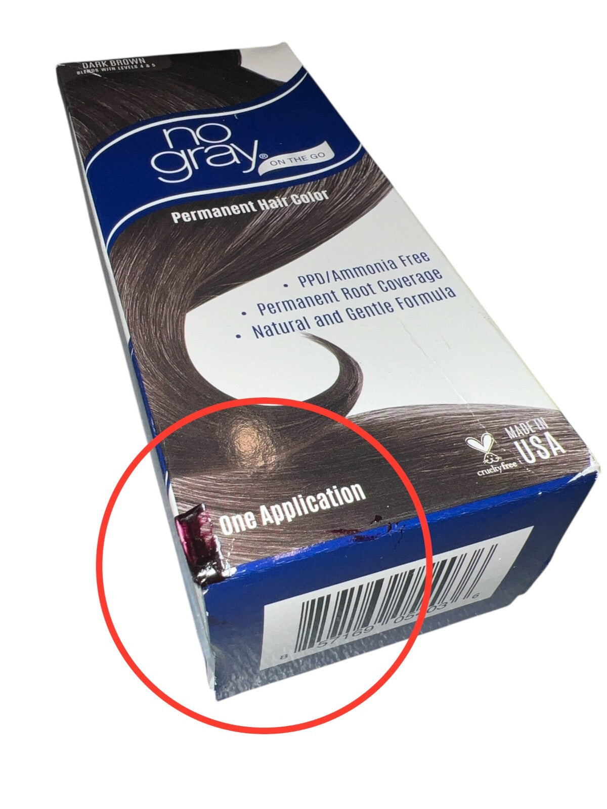 2 Pk- No Gray On The Go Root Touch Up - Ultra Dark Brown / Dark Brown **READ**