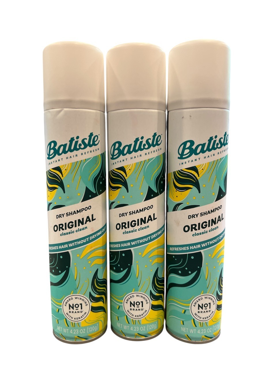 Pack of 3 - Batiste Dry Shampoo Original Clean & Classic  4.23 oz