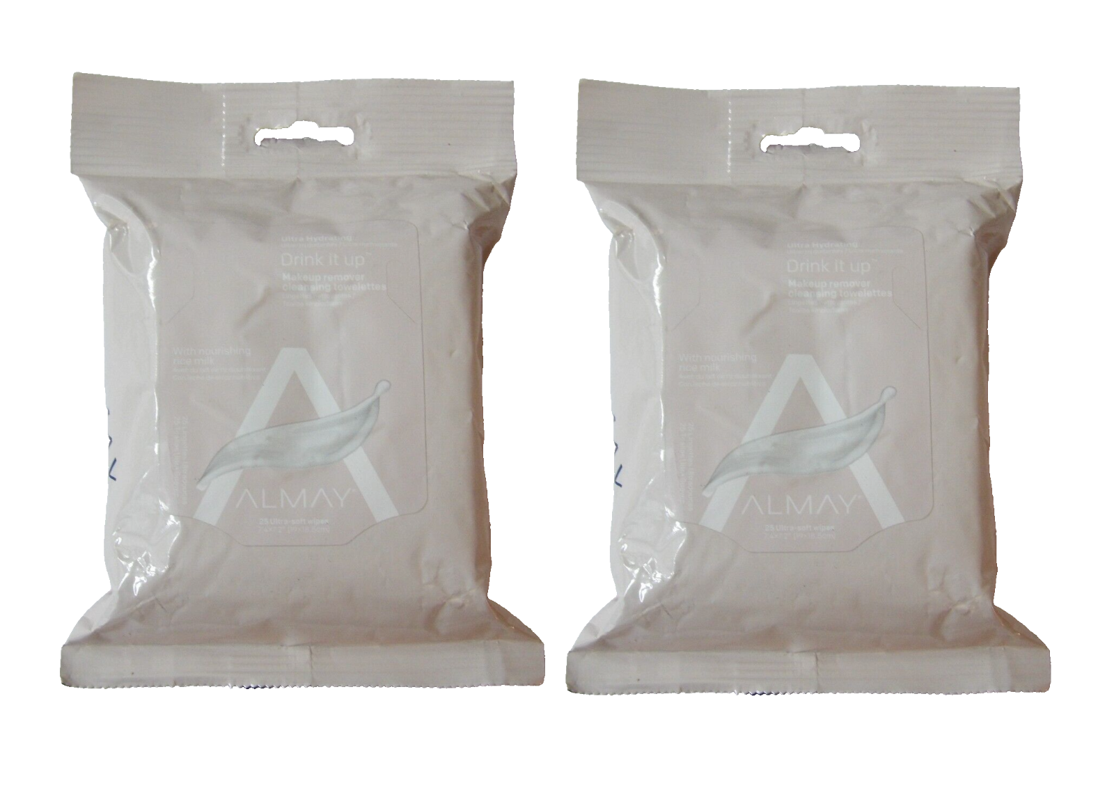 (2 Pack) Almay Ultra Hydrating Makeup Remover Cleansing Towelettes 25 ct each