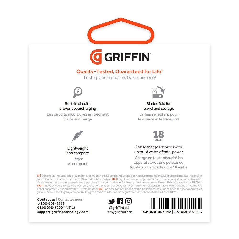 Griffin PowerBlock Power Delivery Wall Charger with USB-C Cable *NEW*