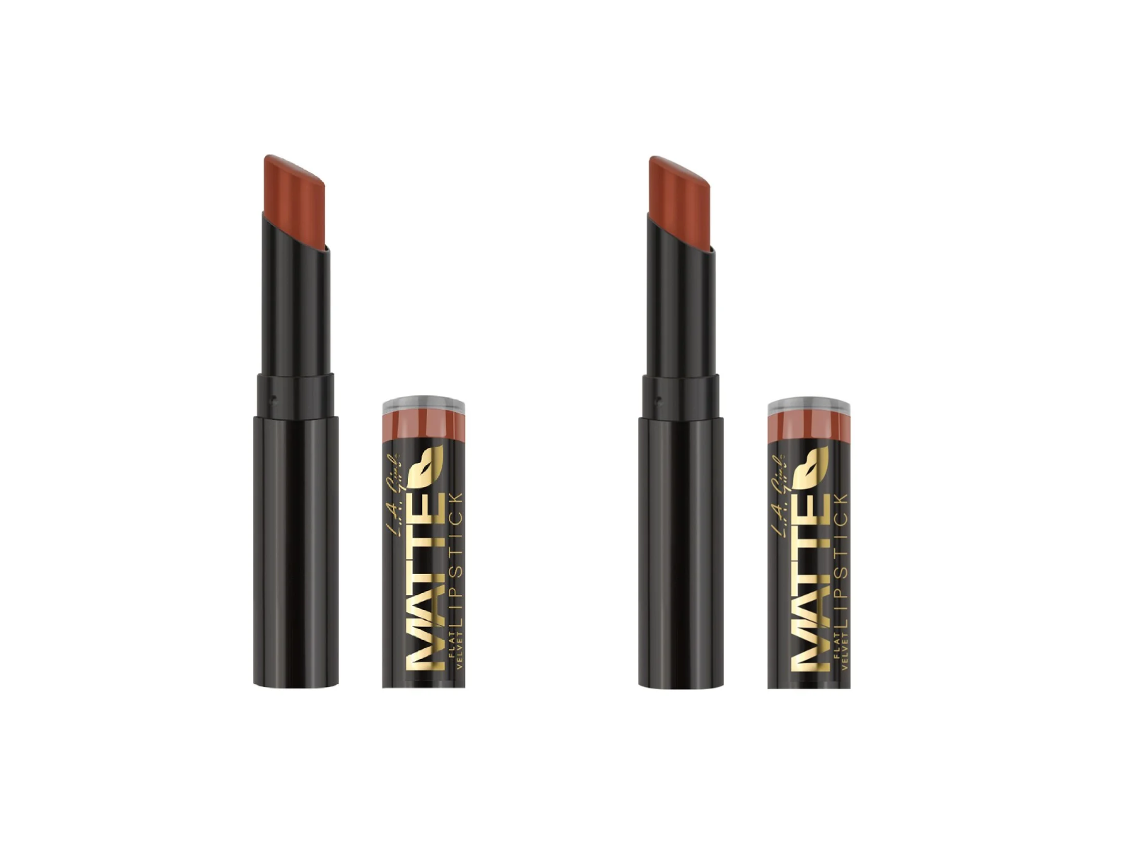 (Pack of 2)  L.A. Girl Matte Flat Velvet Lipstick GLC799 Saucy