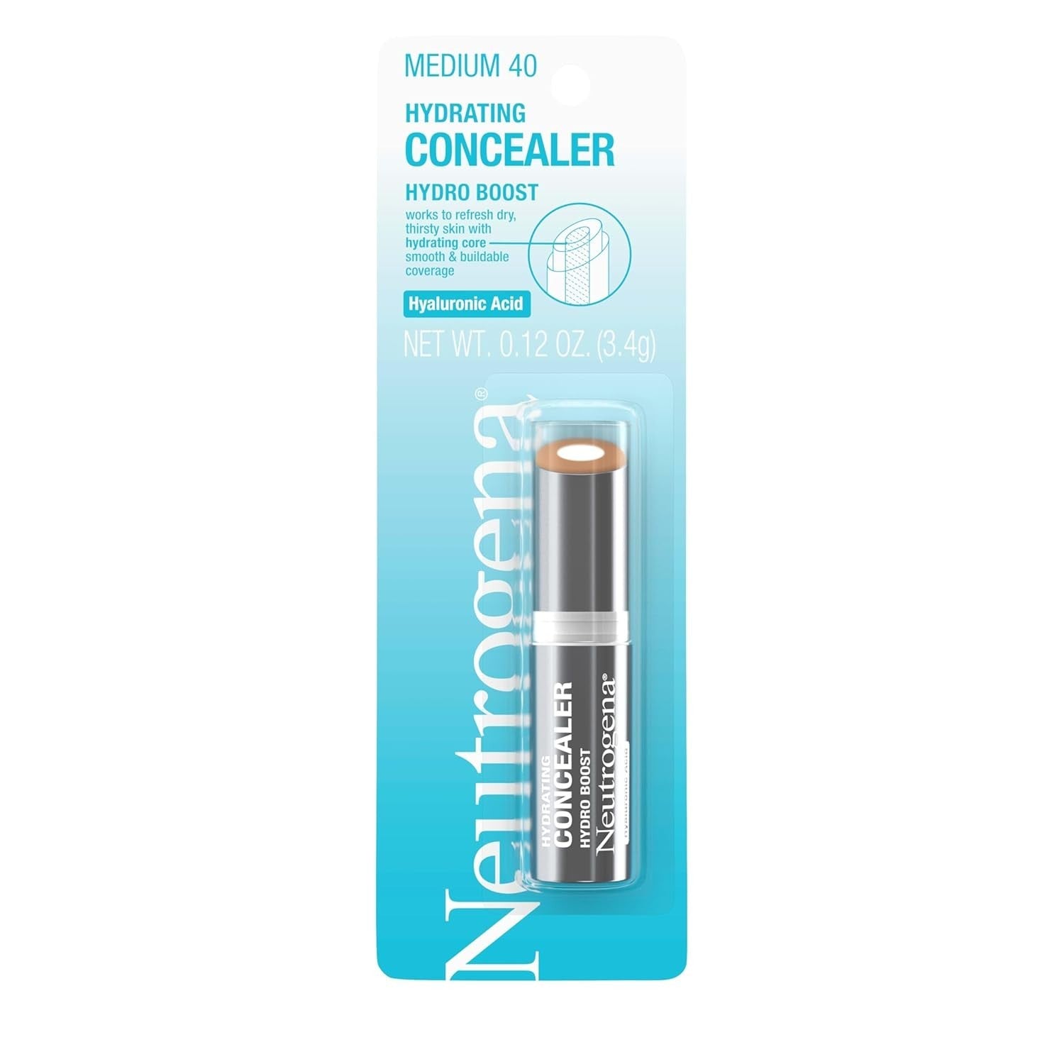 Neutrogena Hydro Boost Hydrating Concealer Stick Medium 40