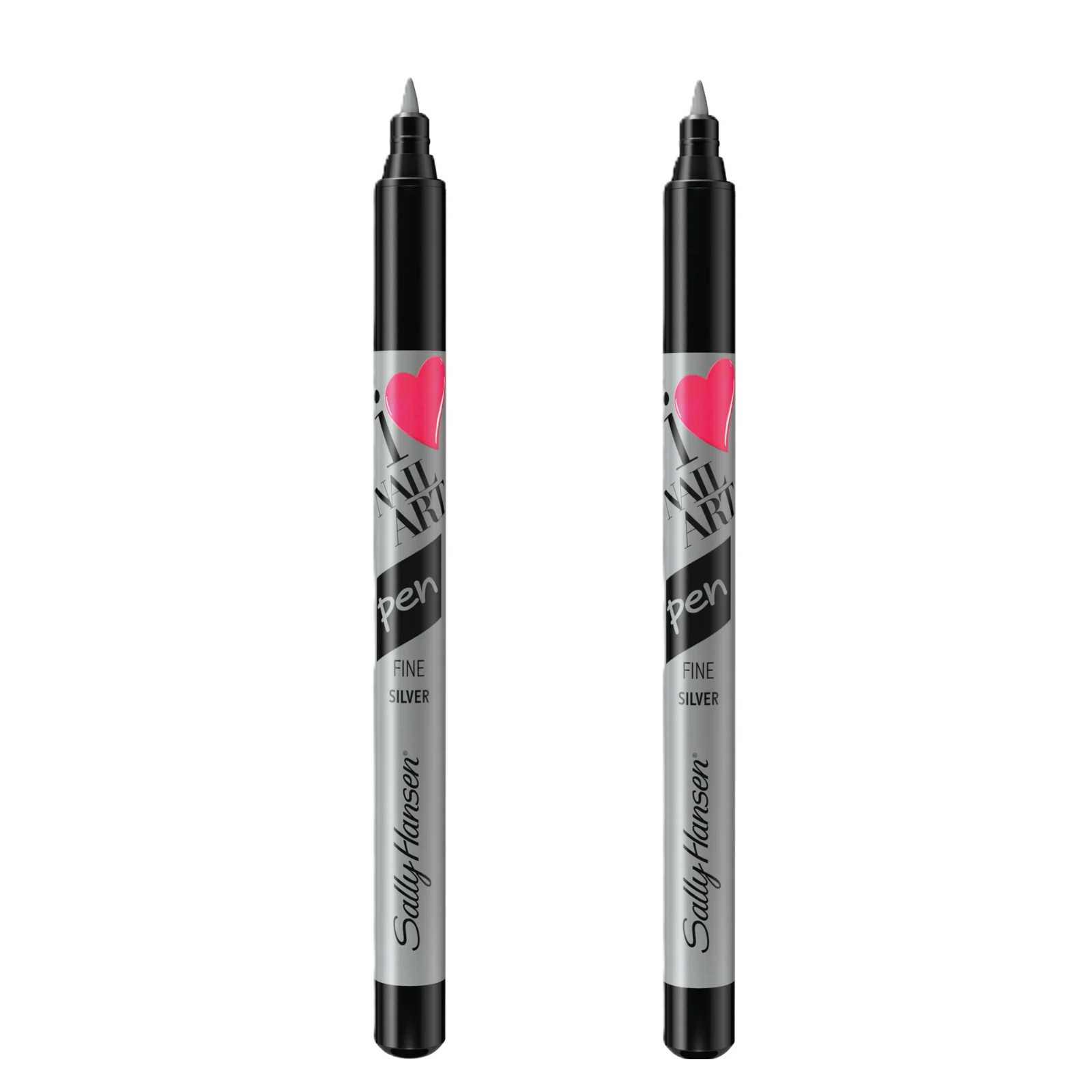 2 Pack - Sally Hansen -Nail Art Pens -Silver -0.04