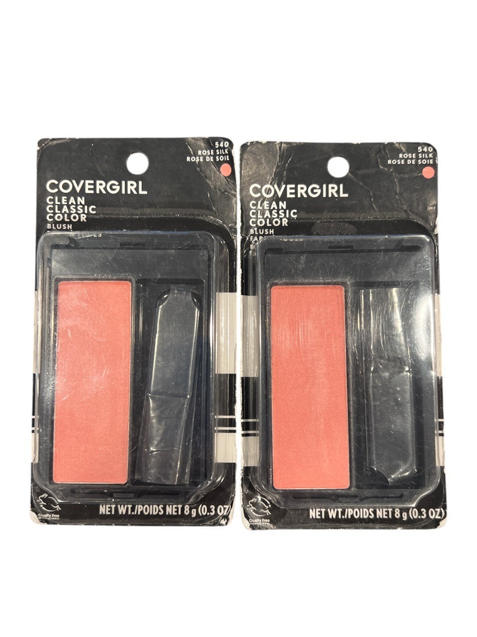 Pack of 2 Covergirl Clean Classic Color Blendable Blush #540 Rose Silk