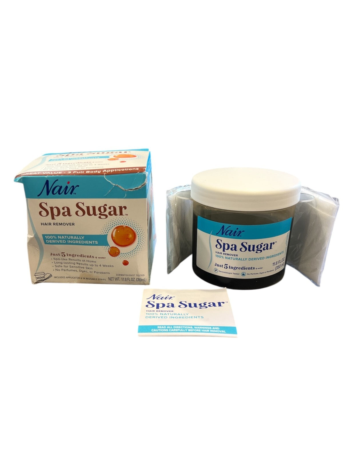 Nair Spa Sugar Hair Remover Kit, 11.8 oz *READ DESCRIPTION*