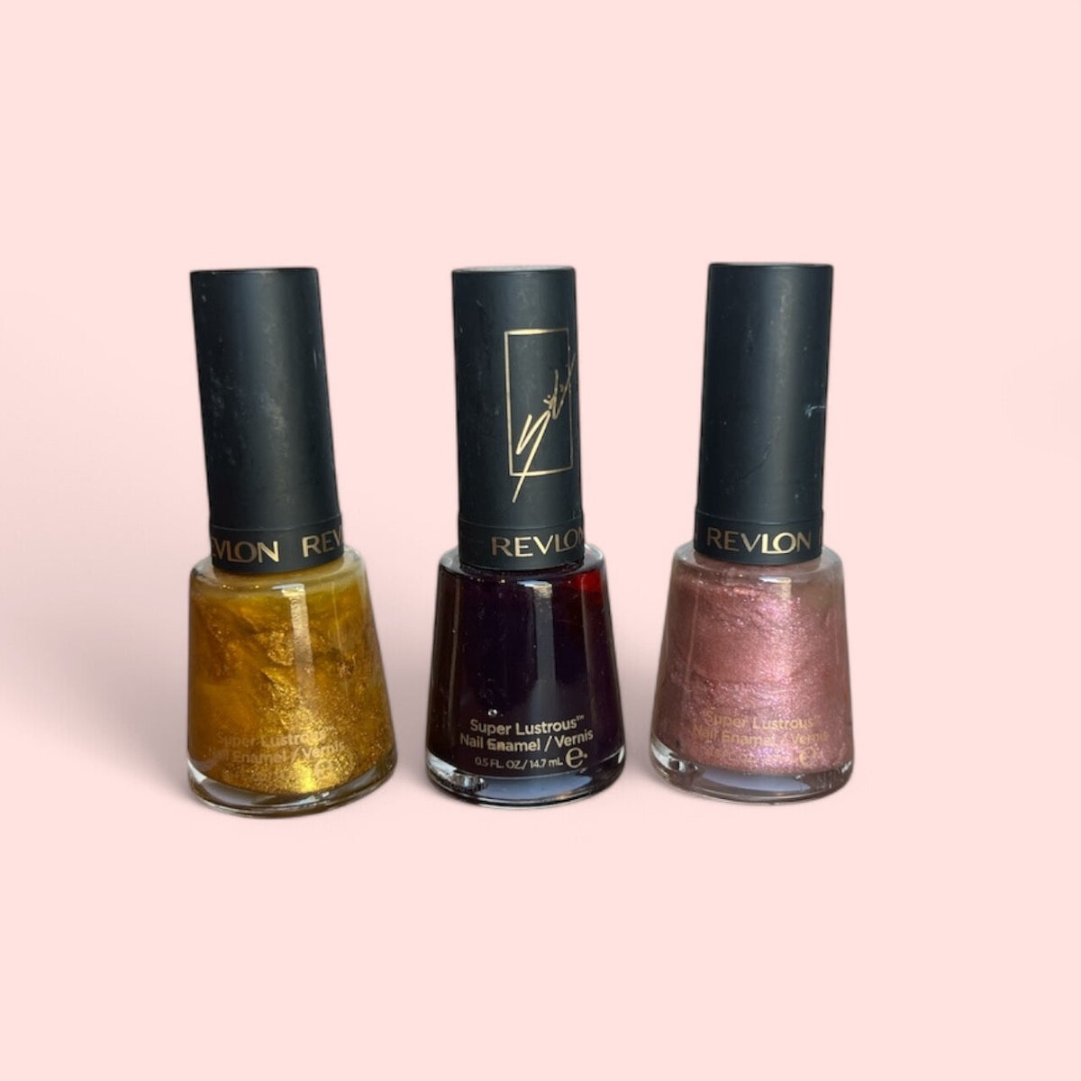 3 Pack - Revlon Super Lustrous Chip Resistant Nail Polish: #002, #004, #858
