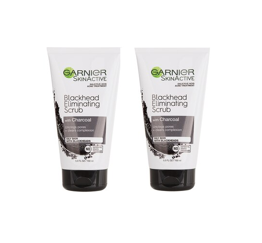 (2 Pack) Garnier Clean Scrub Blackhead Eliminating SCRUB 5.oz /145ml Each