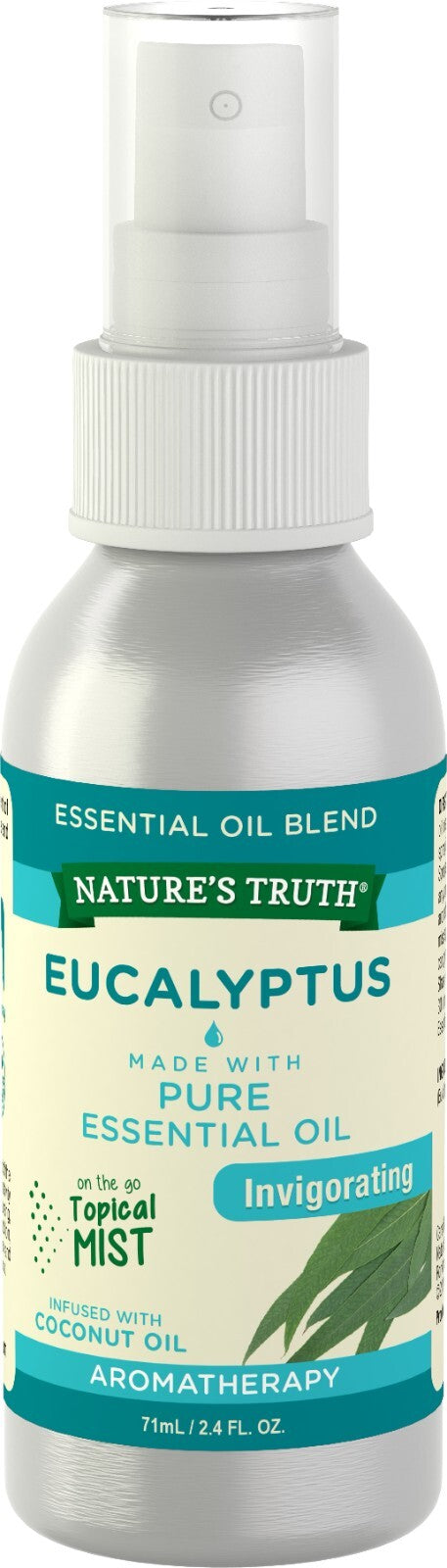 Nature's Truth Eucalyptus Mist Spray 100% Pure Essential Oil 2.4 oz
