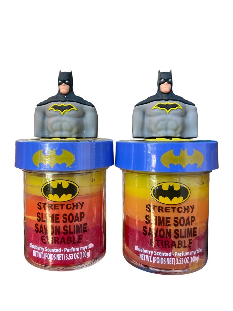 Pack of 2 - DC Batman Stretchy Slime Soap, Blueberry Scented