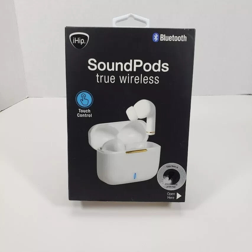 iHip Bluetooth SoundPods True Wireless Earbuds (White) *NEW*