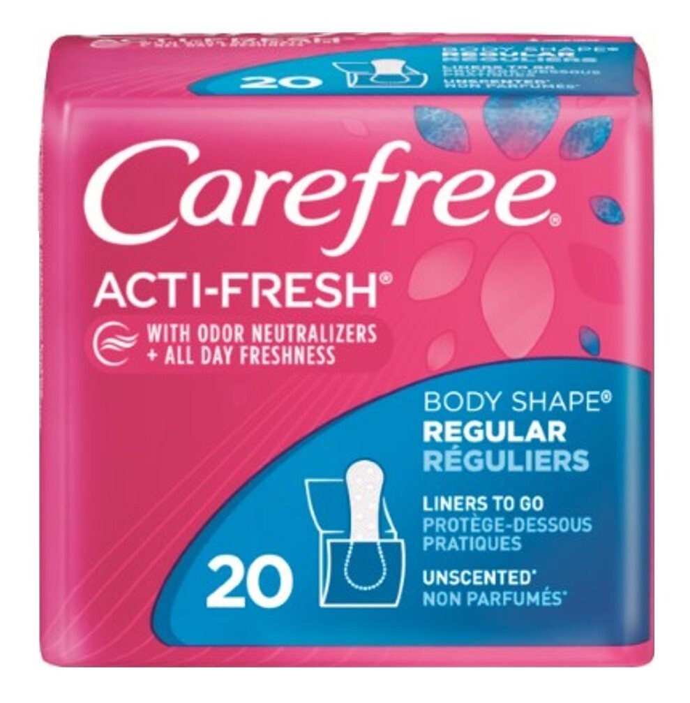 Carefree Acti-Fresh, Daily Liners, Regular, Unscented, 20 COUNT *NEW*