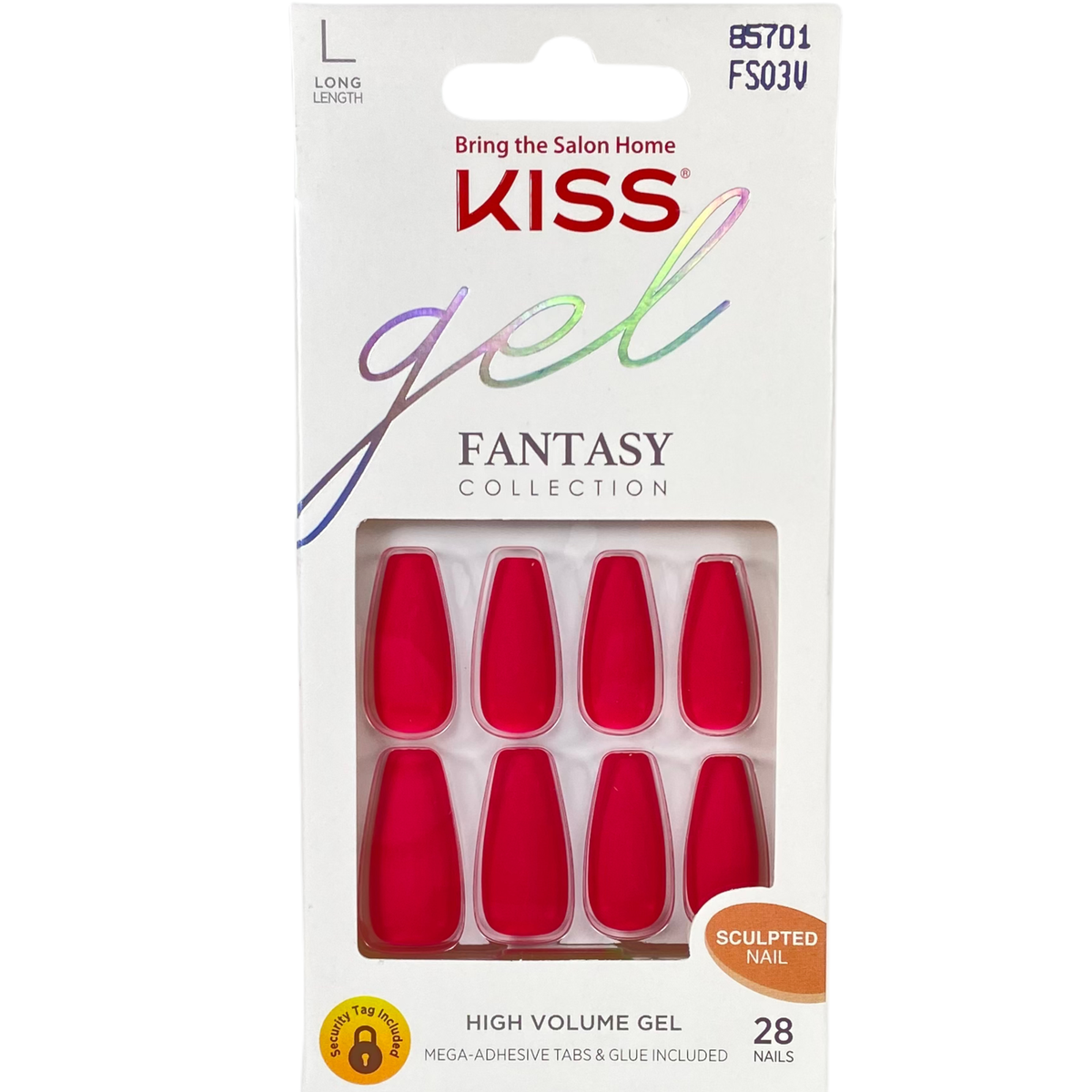 Kiss Gel Fantasy High Volume Gel Long Nails, FS03