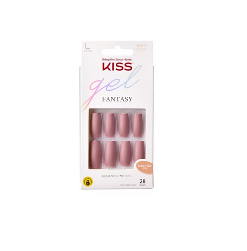 KISS Gel Fantasy Sculpted Fake Nails - Looking Fabulous - 28ct
