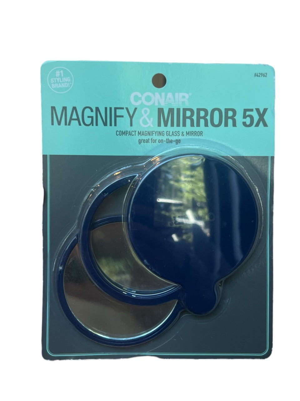 Conair Compact 5x Magnifying Glass & Mirror