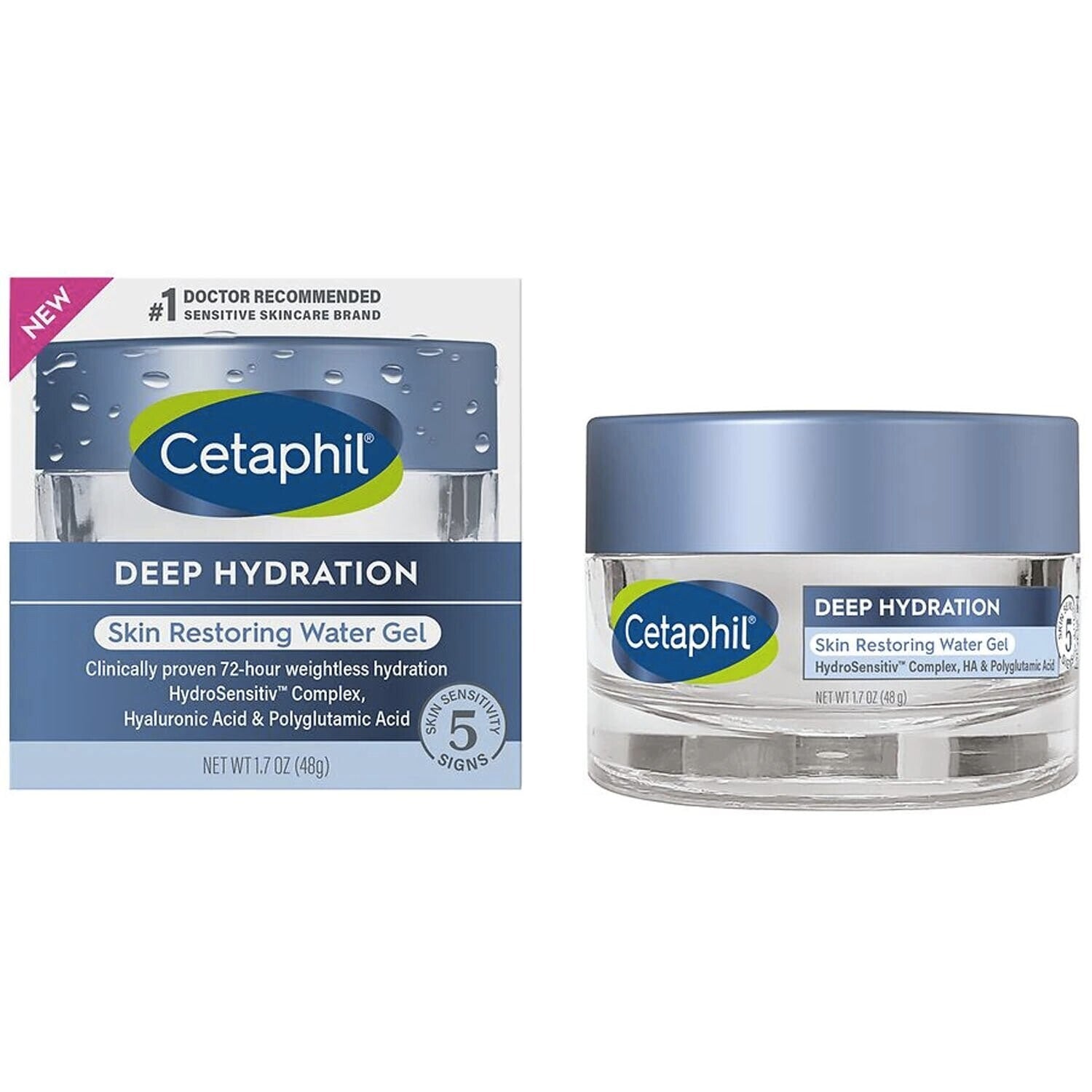 Cetaphil Deep Hydration Skin Restoring Water Gel - 1.7oz