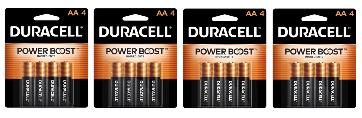 4 - Duracell Power Boost - Top Alkaline Batteries, AA 4, 1.5 V