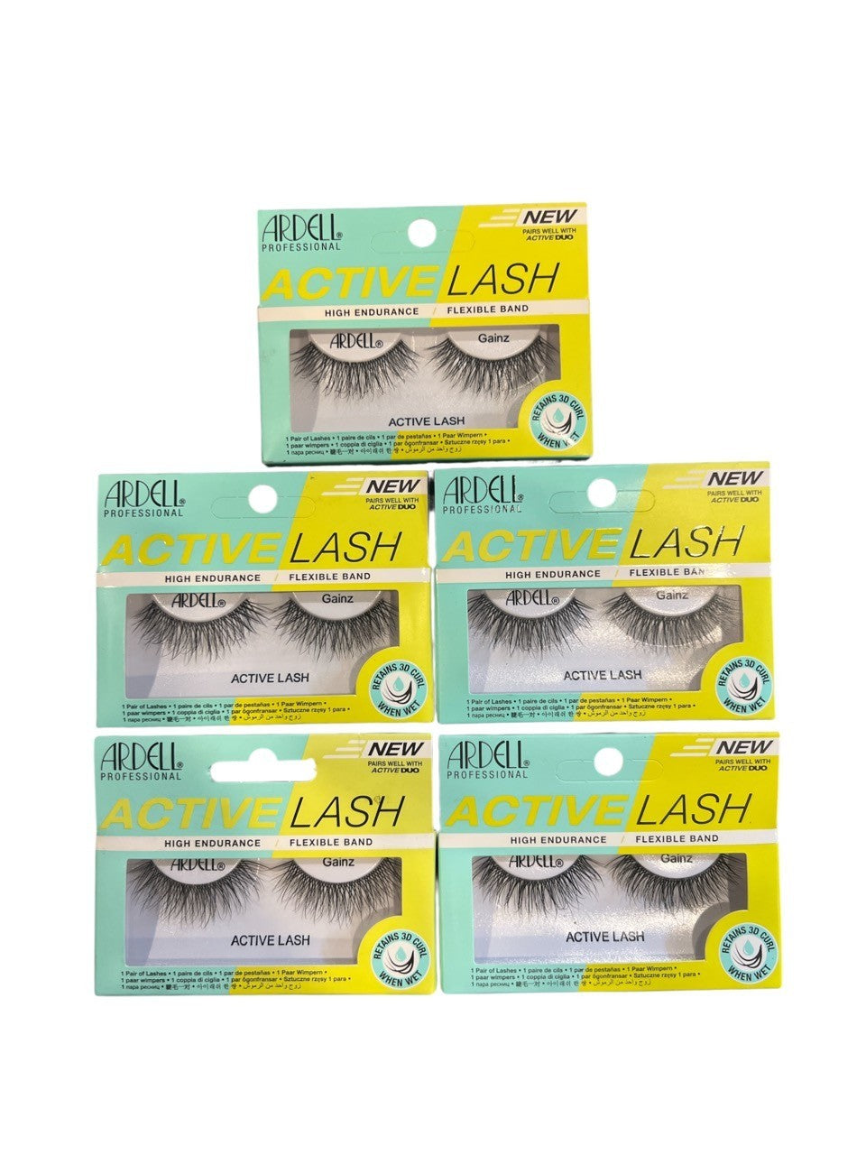 (5 Pack) Ardell Professional Active Lash Gainz - High Endurance / Flexible Band