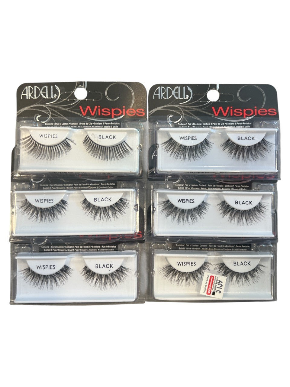 (6 Pack) Ardell Wispies Black Eye False EyeLashes -The Original Feathered Lashes