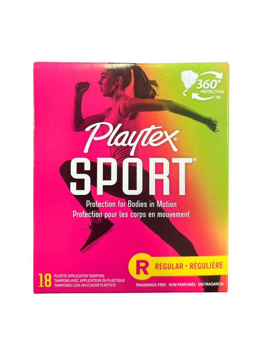 Playtex Sport Tampons Unscented Regular Absorbency - 18 Count  READ DESCRIPTION