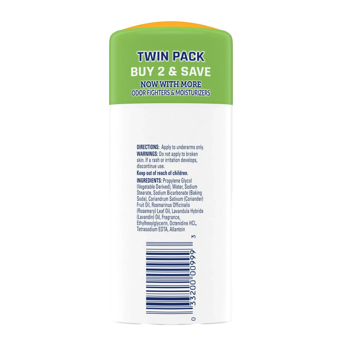 ARM & HAMMER Essentials Deodorant, Fresh Rosemary Lavender, 2.5 oz, Twin Pack